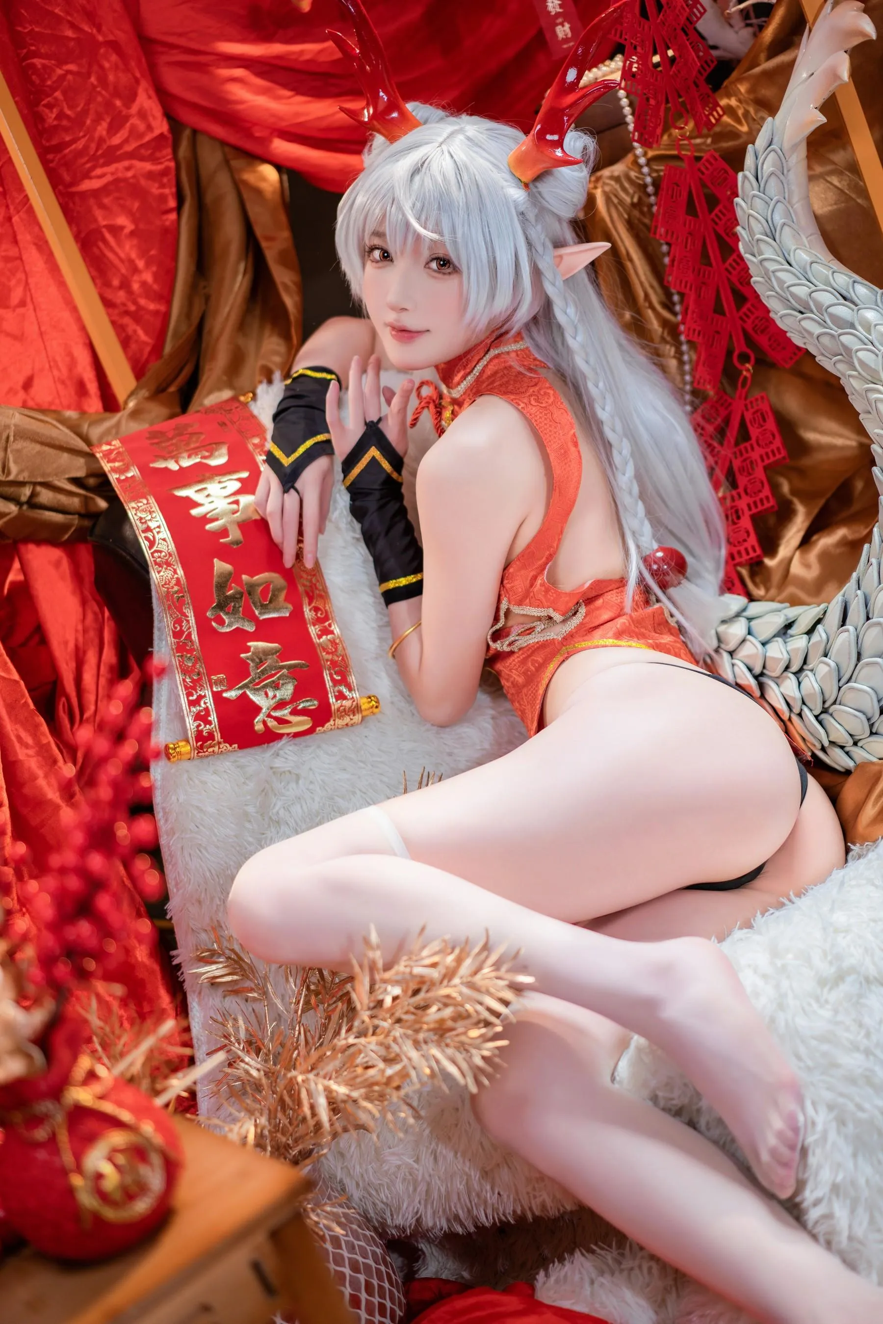阿包也是兔娘 – NO.82 新春贺图 龙妹-图片 [45P]插图3